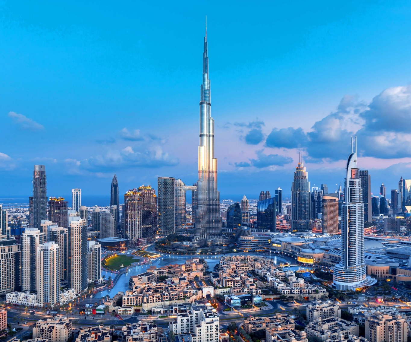 UAE stock market: Dubai financial district skyline